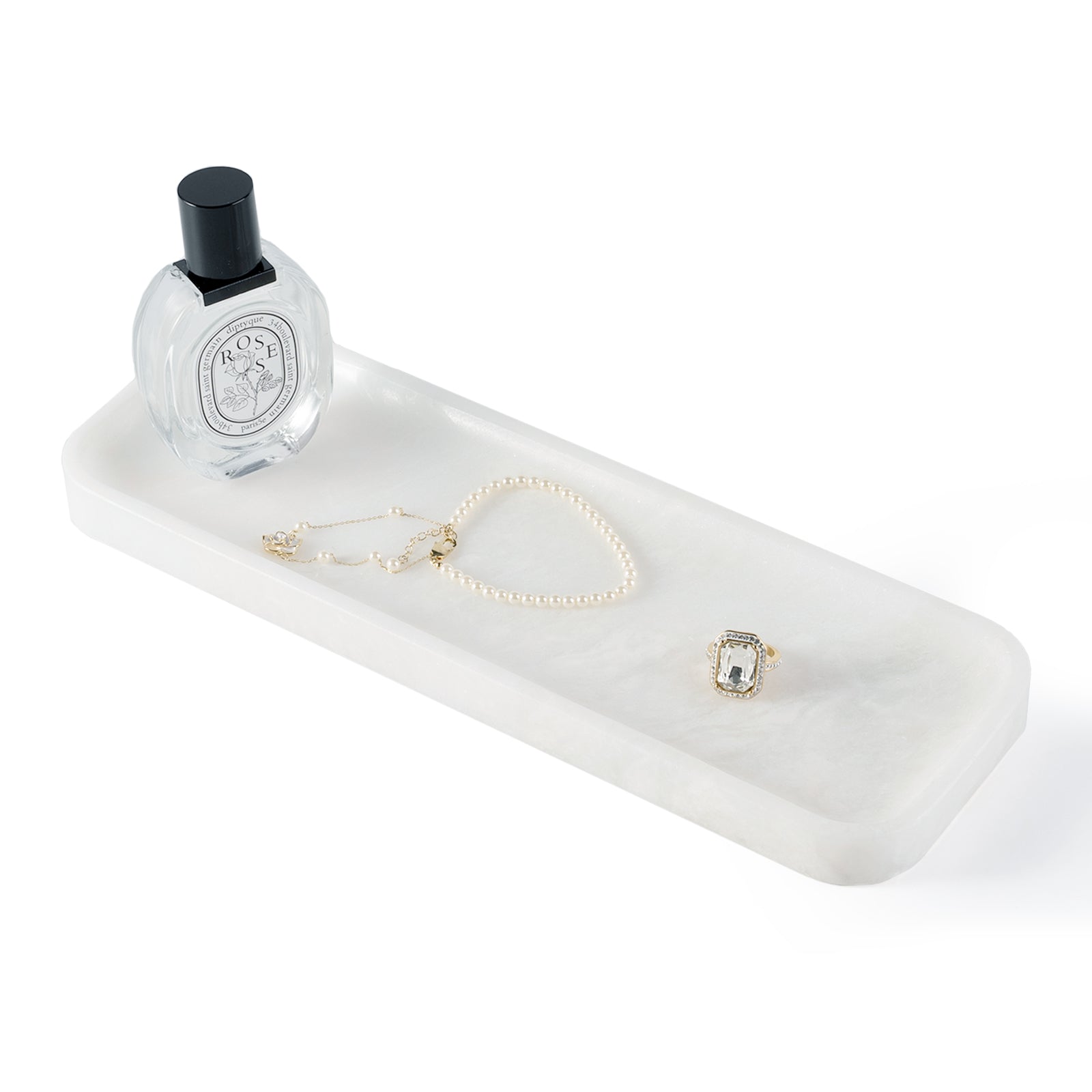 Koville Natural Stone One-Piece Square Trays in Namib Bianco, product view 79