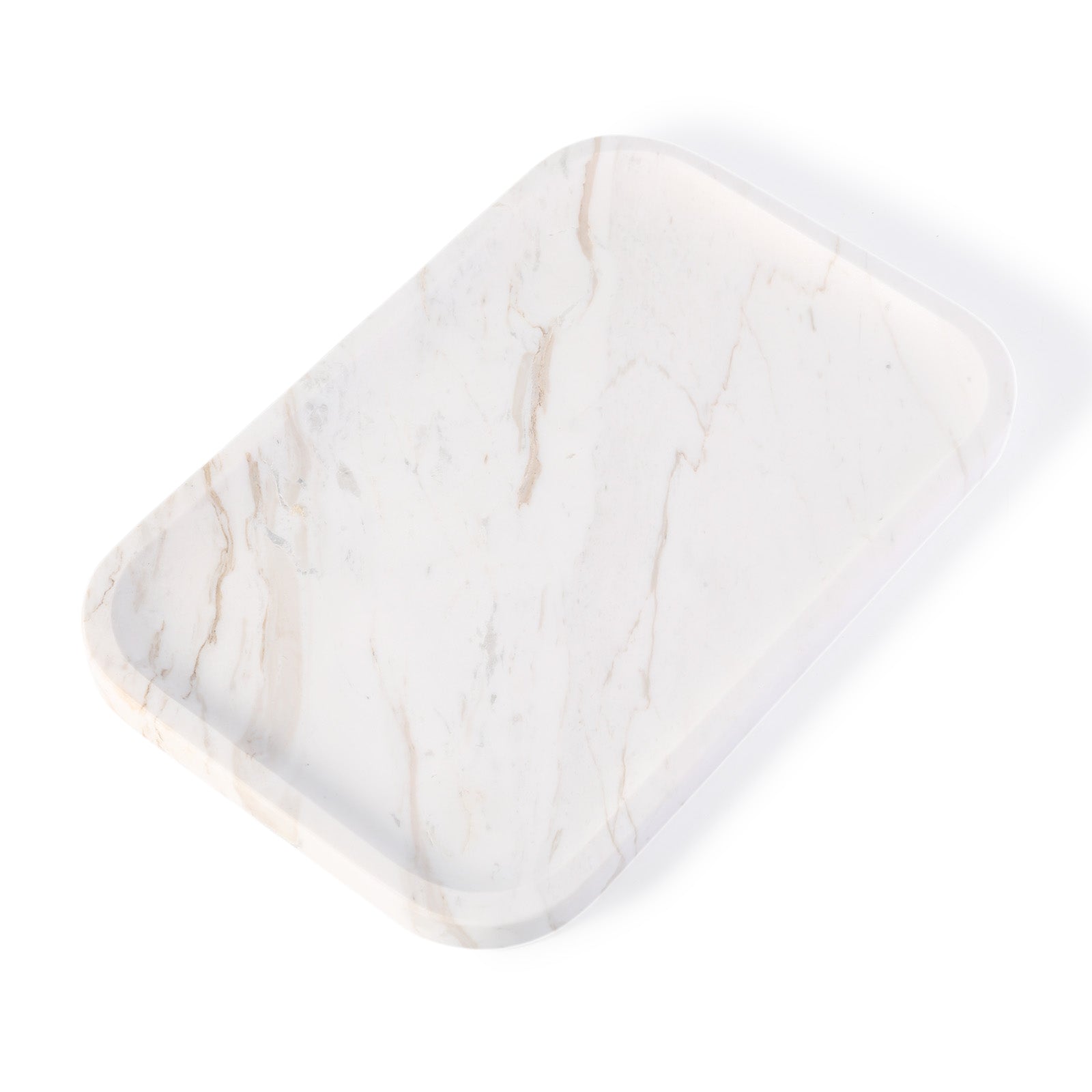 Koville Natural Stone One-Piece Square Trays in Volakas, product view 165