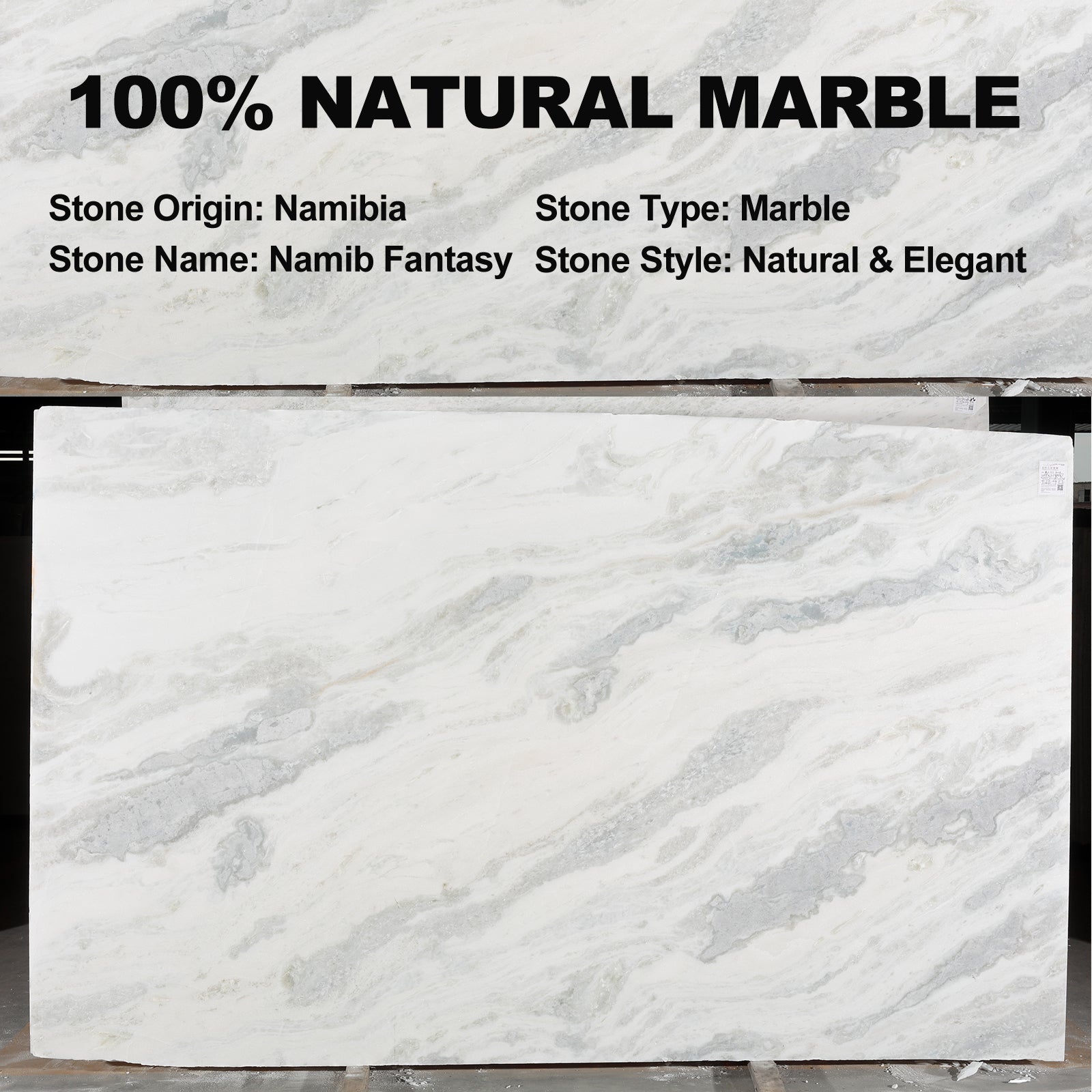 Koville Natural Stone Paper Towel Holder with Black Metal Rod, 5.9 in Base in natural stone