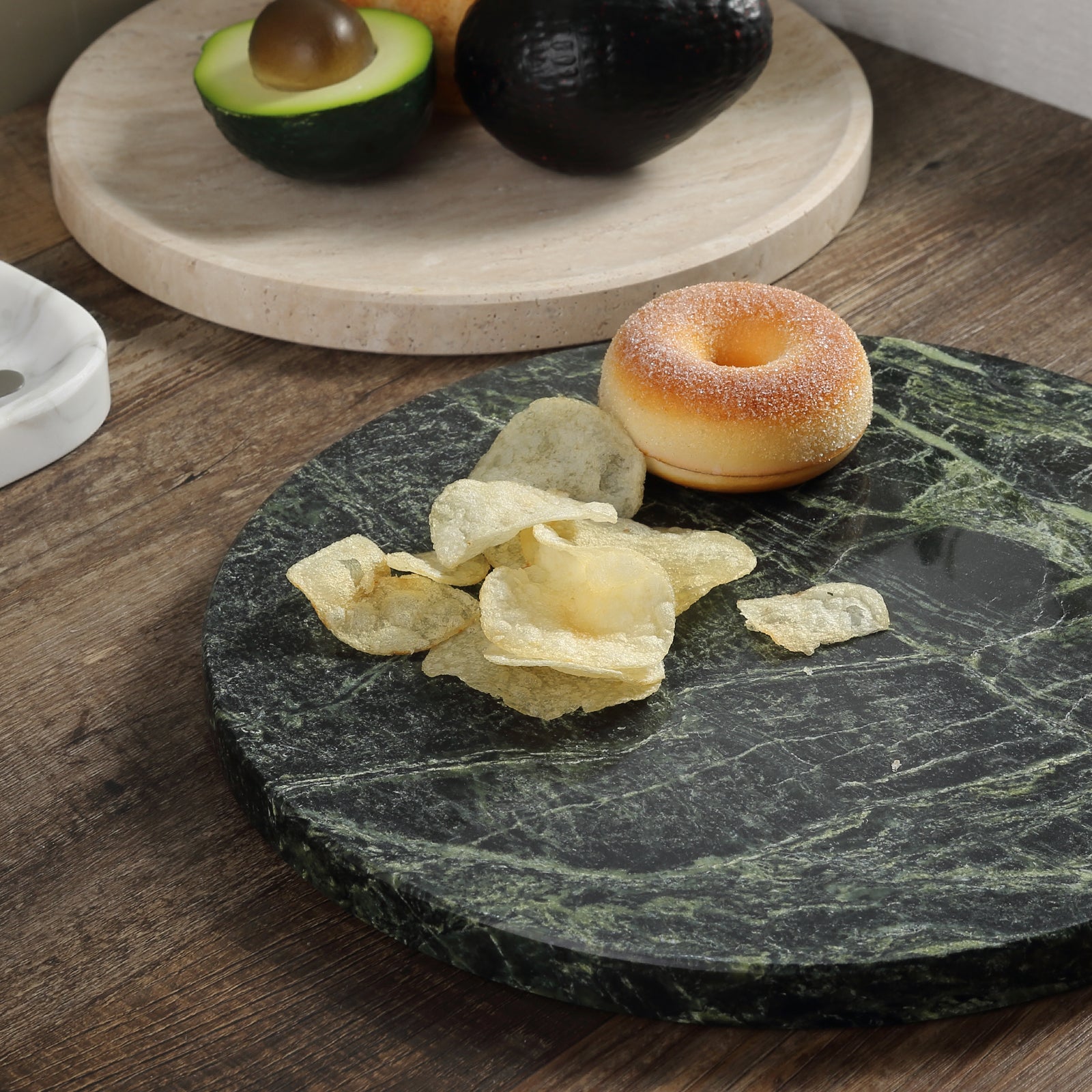 Koville round natural stone pastry board - Koville_Marble_Pastry_Board_-_round_D_280_Indian_Green_24.jpg