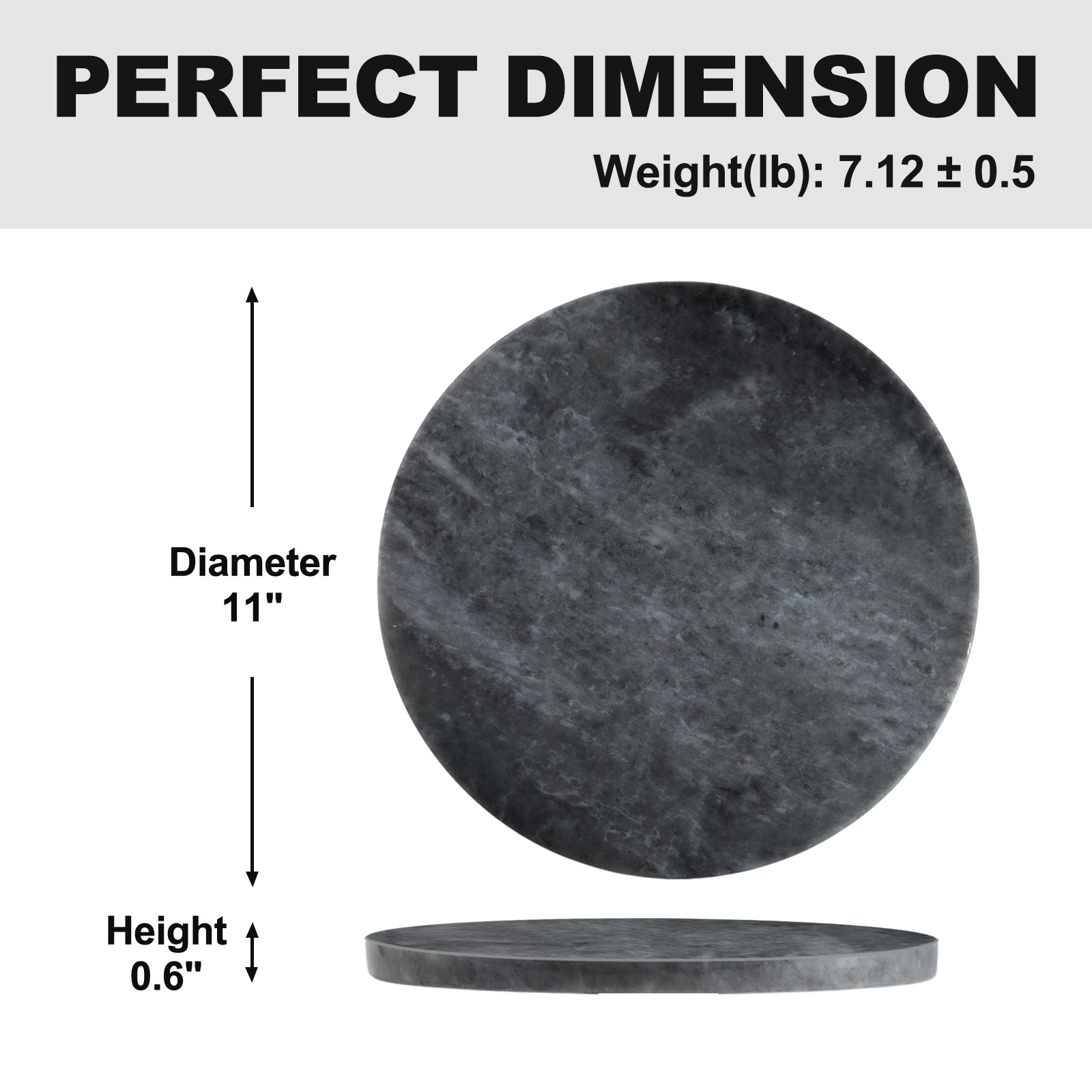 Koville round natural stone pastry board - Koville_Marble_Pastry_Board_-_round_D_280_Rhino_Grey_41.png
