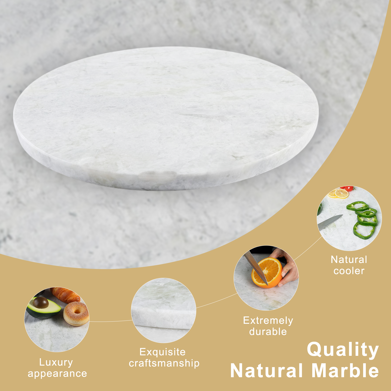 Koville round natural stone pastry board - Koville_Marble_Pastry_Board_-round_D_406_Rhino_Grey_8.png