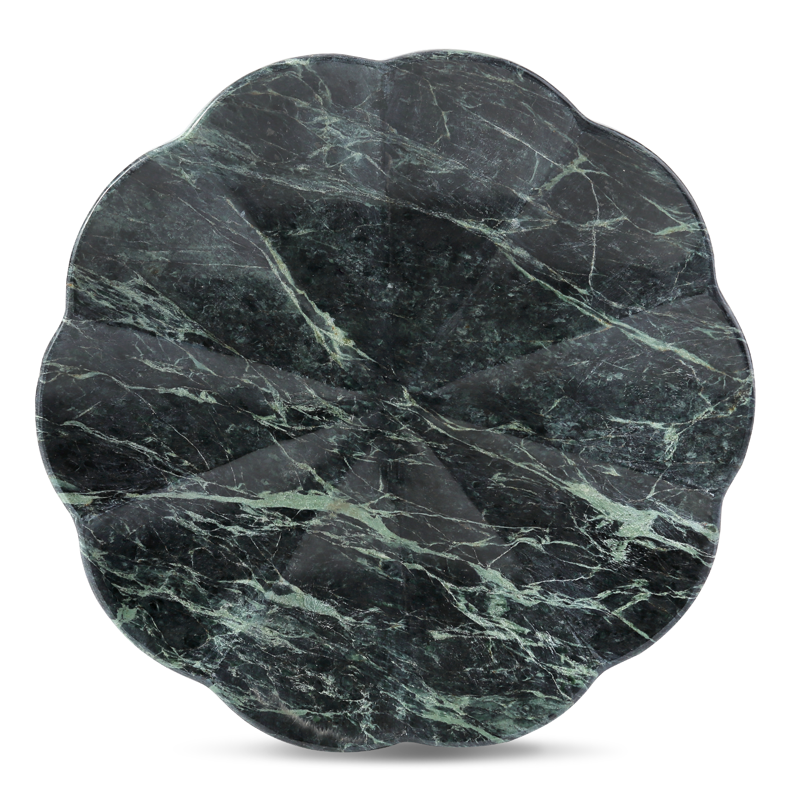 Koville pumpkin serving tray for table styling in Verde Alpi natural stone