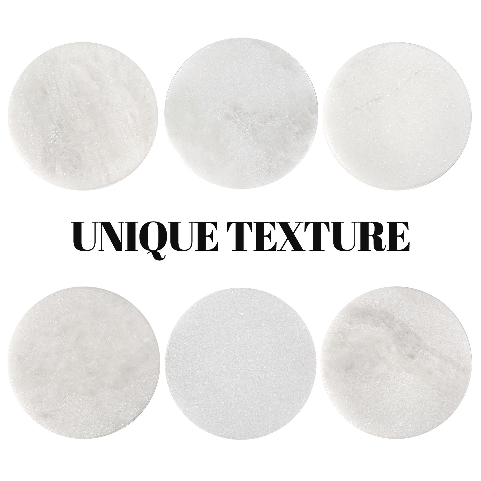 Koville Natural Stone Round Coaster Sets in Namib Fantasy, product view 39