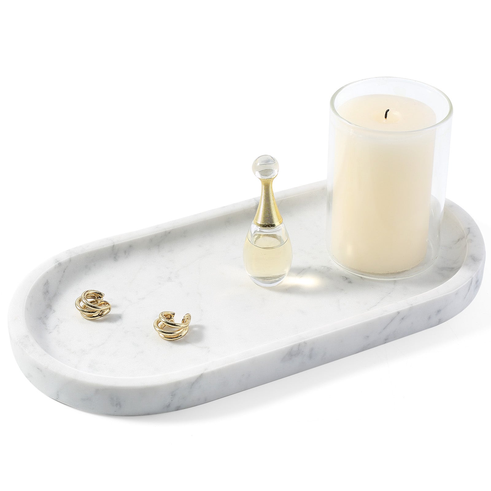 Koville natural stone runway storage tray, 250 x 125 mm