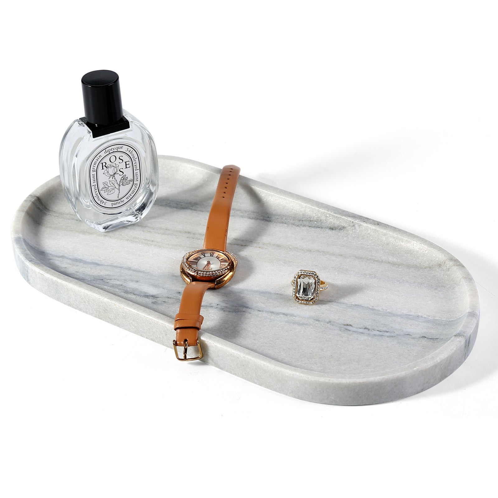 Koville natural stone runway storage tray, 305 x 152 mm