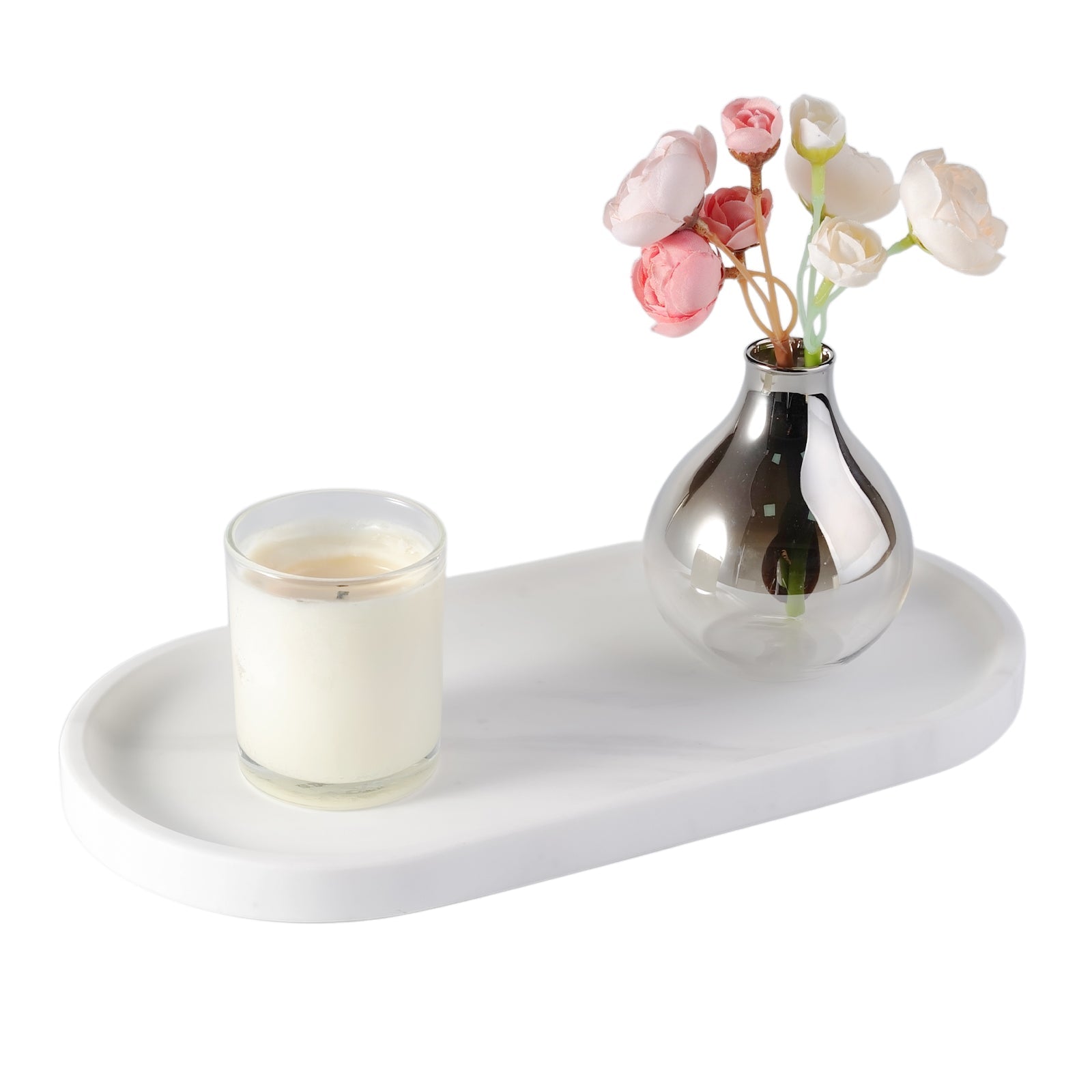 Koville natural stone runway storage tray, 305 x 152 mm