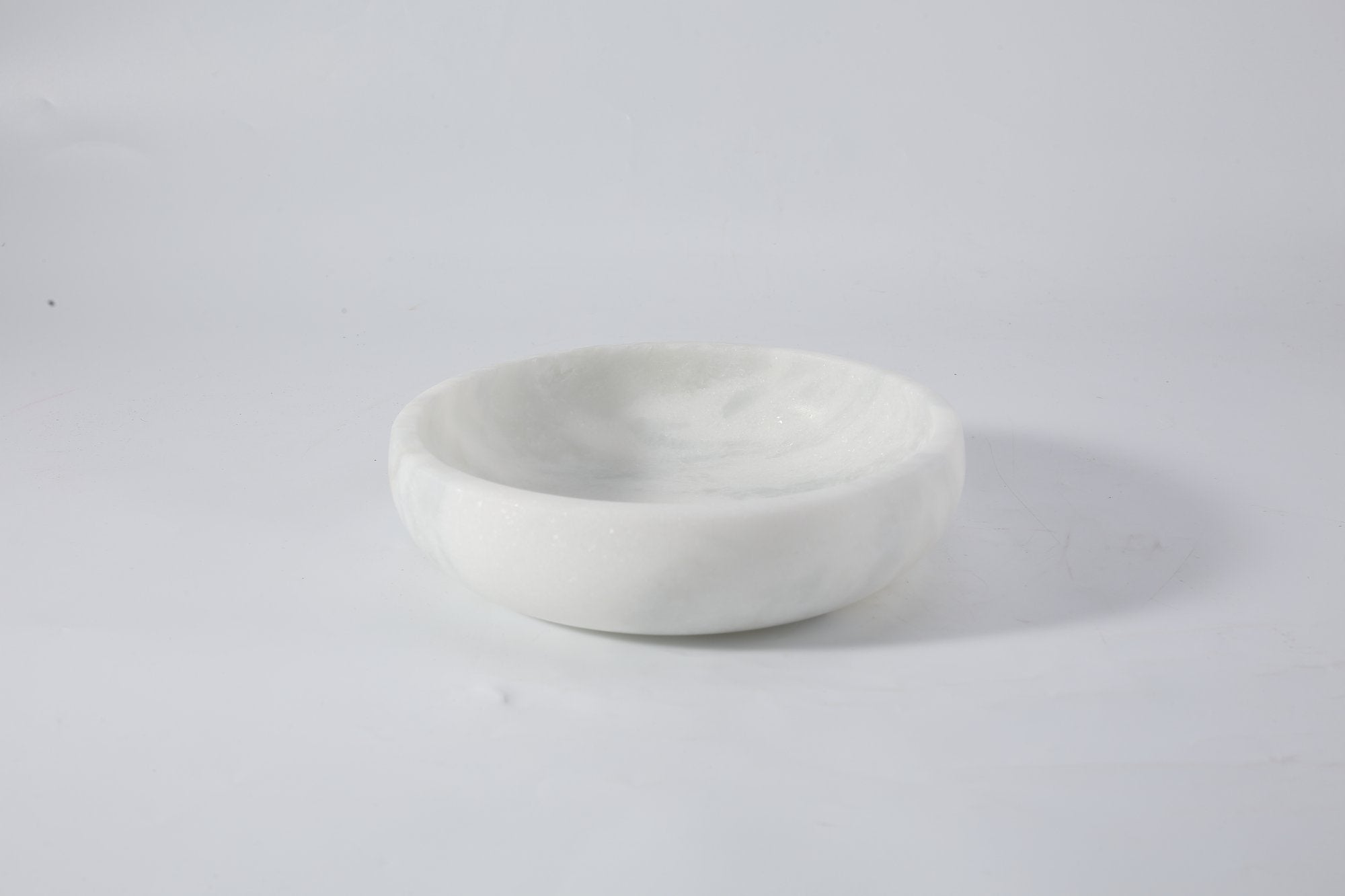 Koville square fruit plate for tabletop serving in Grigio Fantasy natural stone