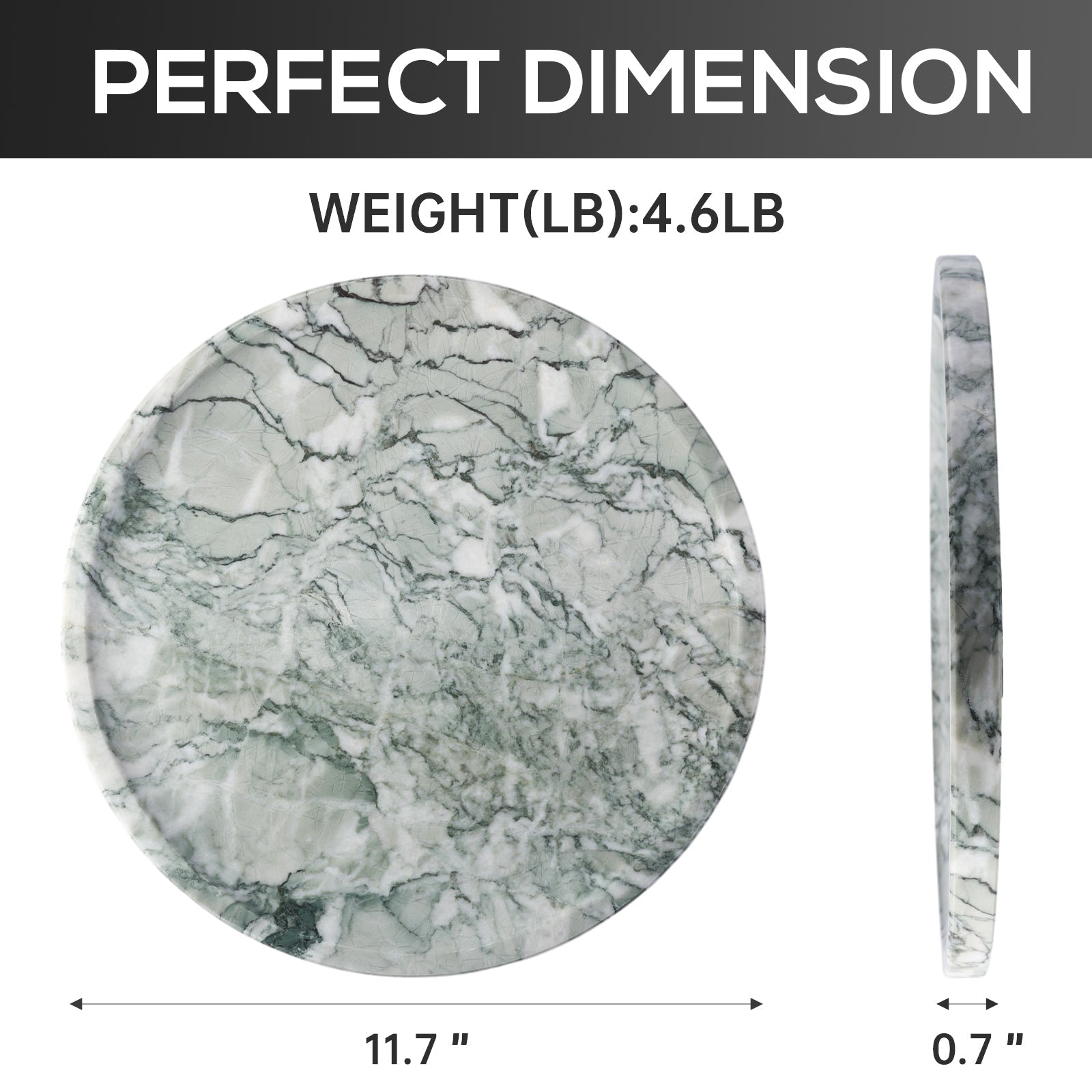 Koville Natural Stone Serving Tray for Table Styling - 300 in natural stone, product view 3