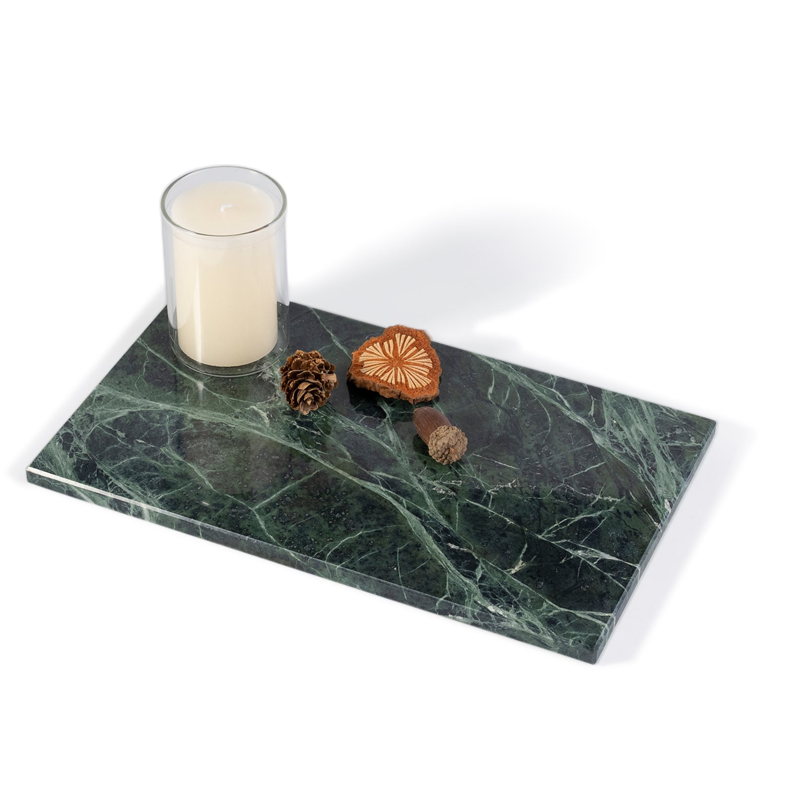 Koville natural stone storage tray in Indian Green, 285 x 170 x 10 mm, product view