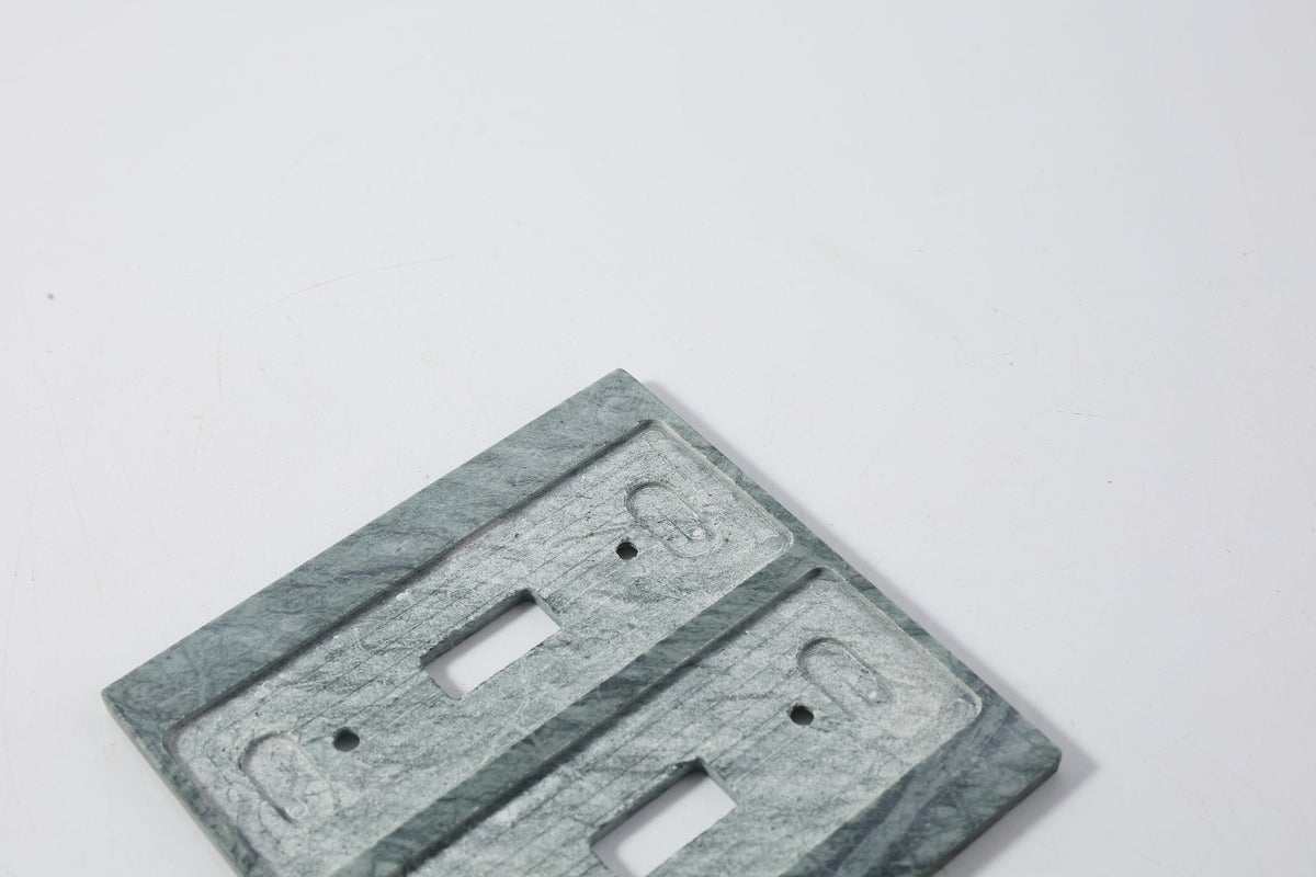 Koville Marble Square Toggle Switch Plate for Interior Walls, 4.5 × 4.5 in – Indian Green, view 3