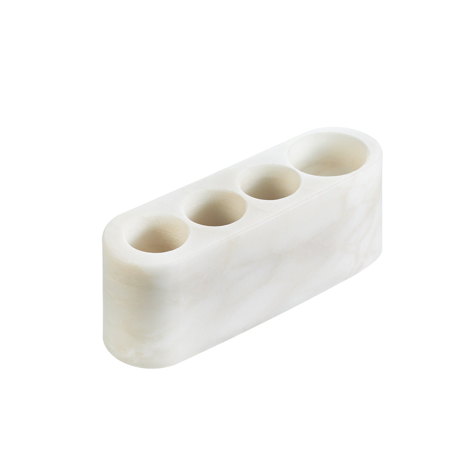 Koville Natural Marble natural marble toothbrush holder in Karibib Ice for bathroom vanity