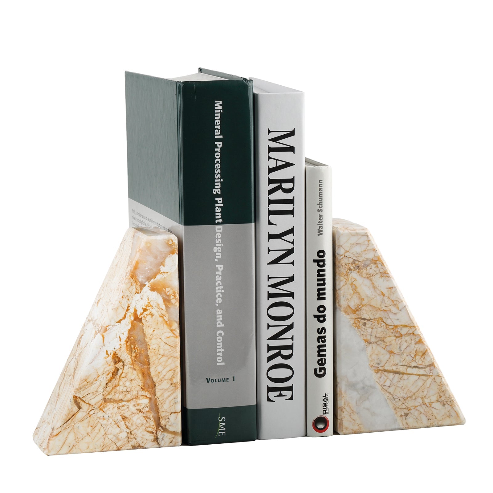 Koville Natural Stone Trapezoid Bookends in Five Sizes in natural stone, product view 33