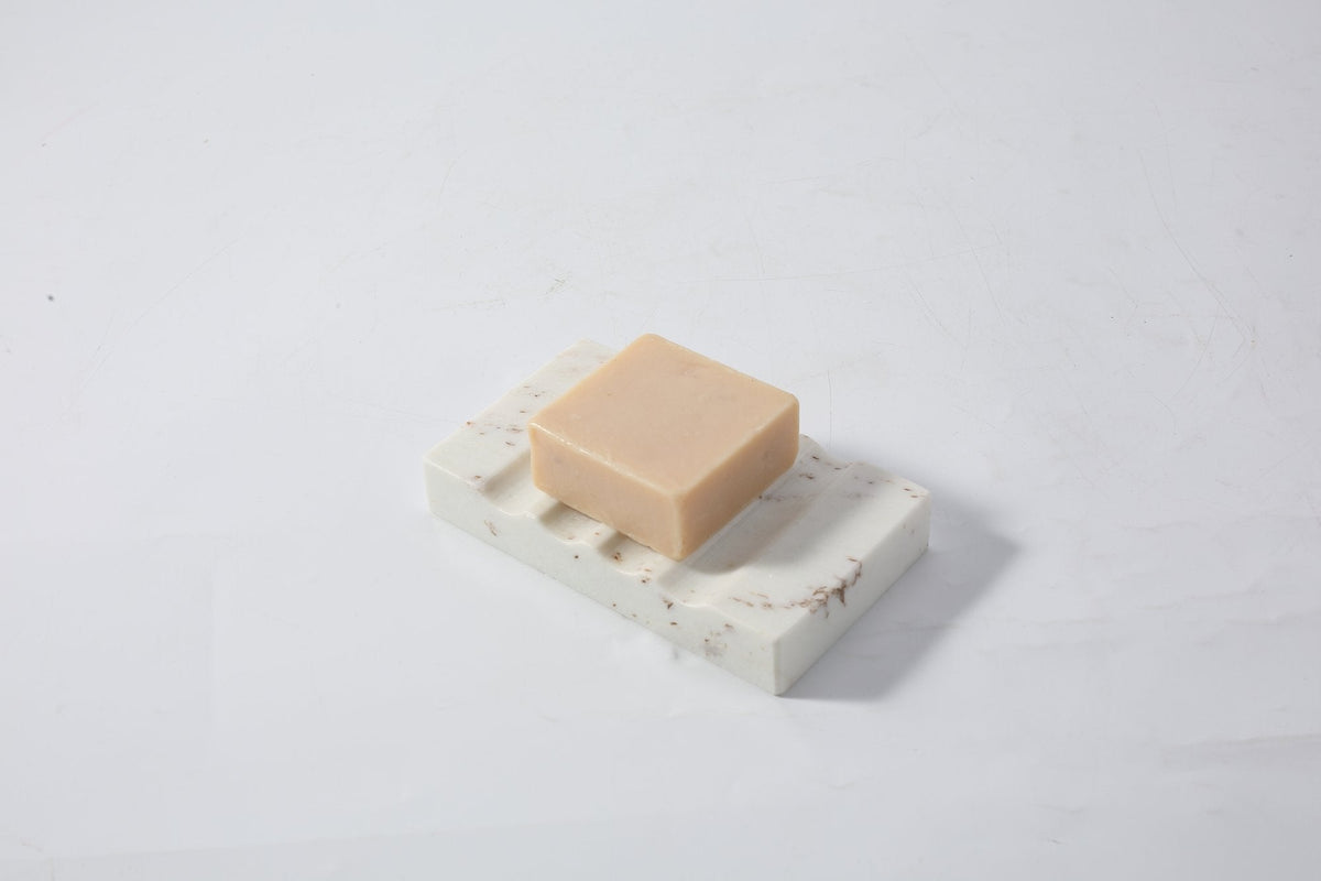 Koville Marble Vertical Soap Dish for Bathroom Countertops – Palissandro Classico, view 1