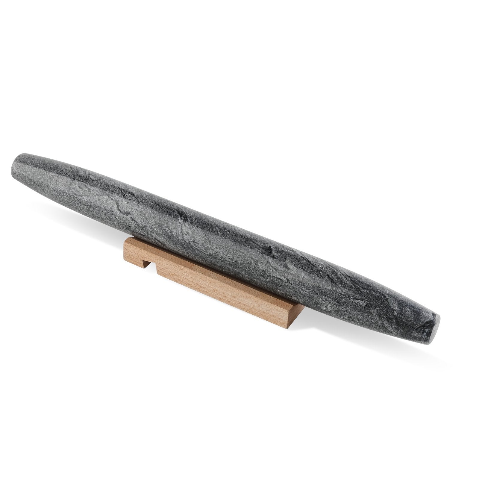 Koville Monte Grigio natural marble fish belly French rolling pin for baking