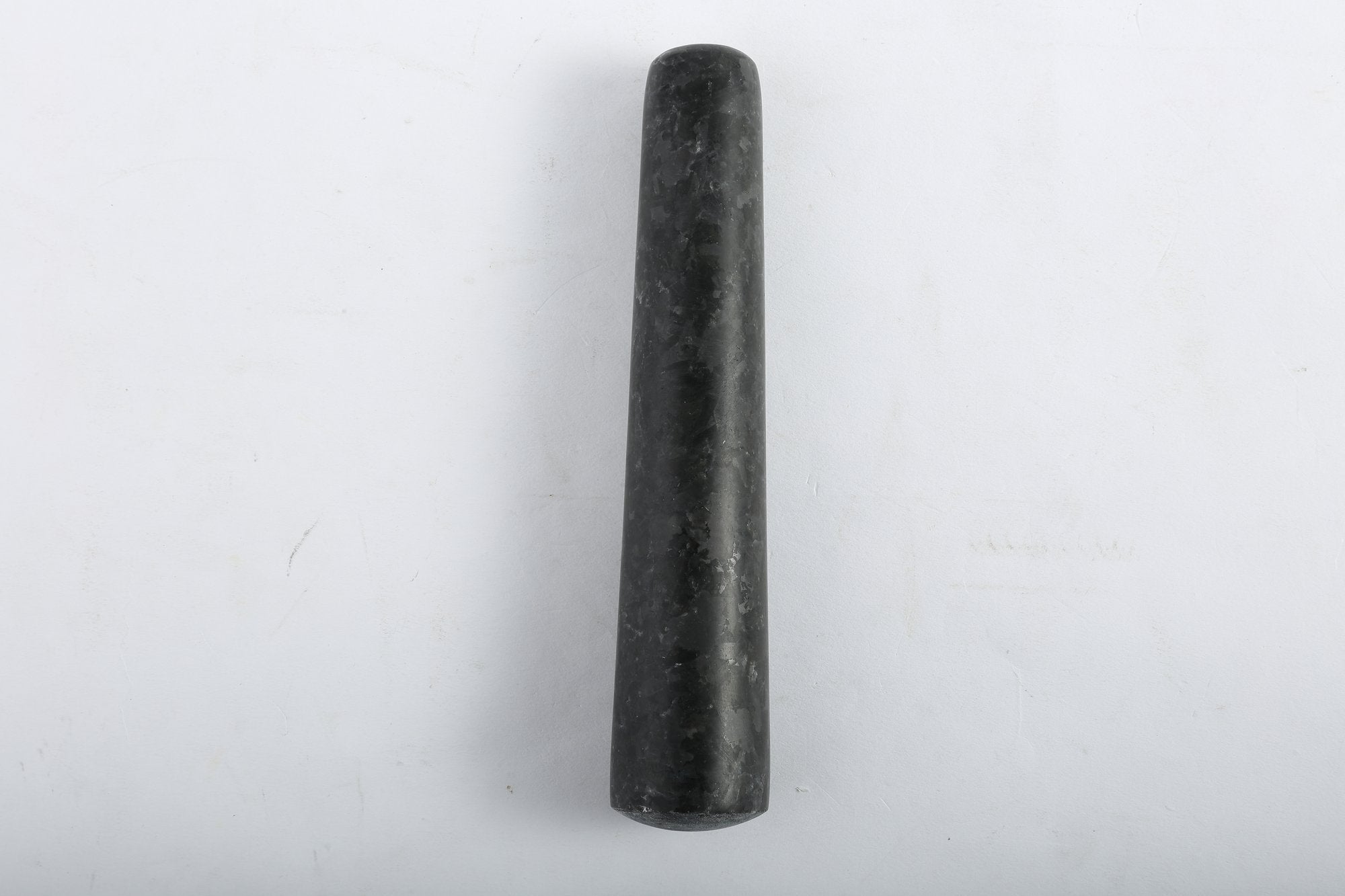 Koville natural marble mortar and pestle, smooth surface, D=178 mm, Angola Silver Black