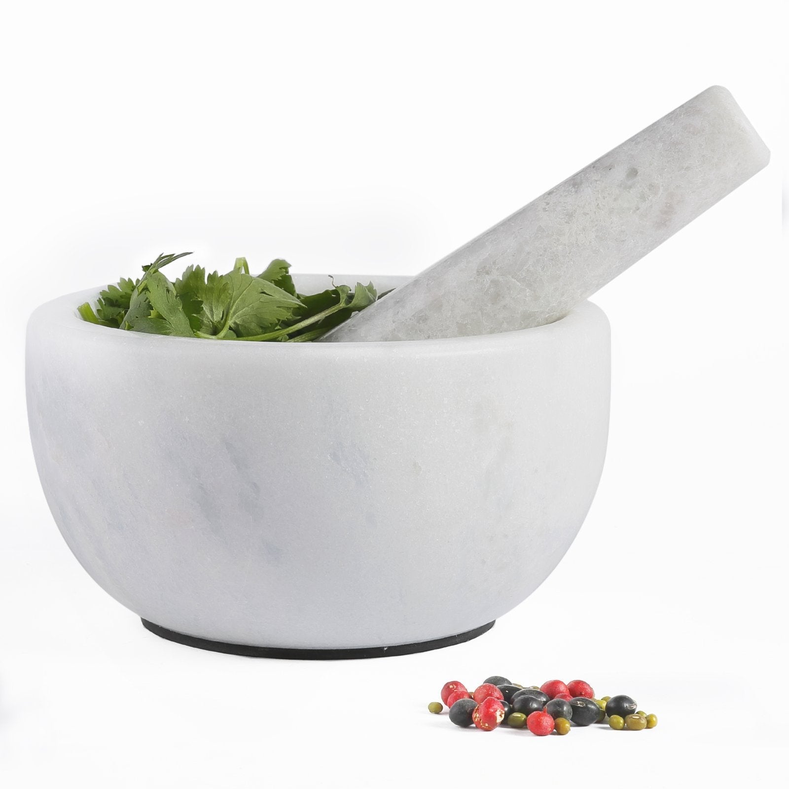 Koville honed Namib Fantasy marble mortar and pestle, D=160 mm