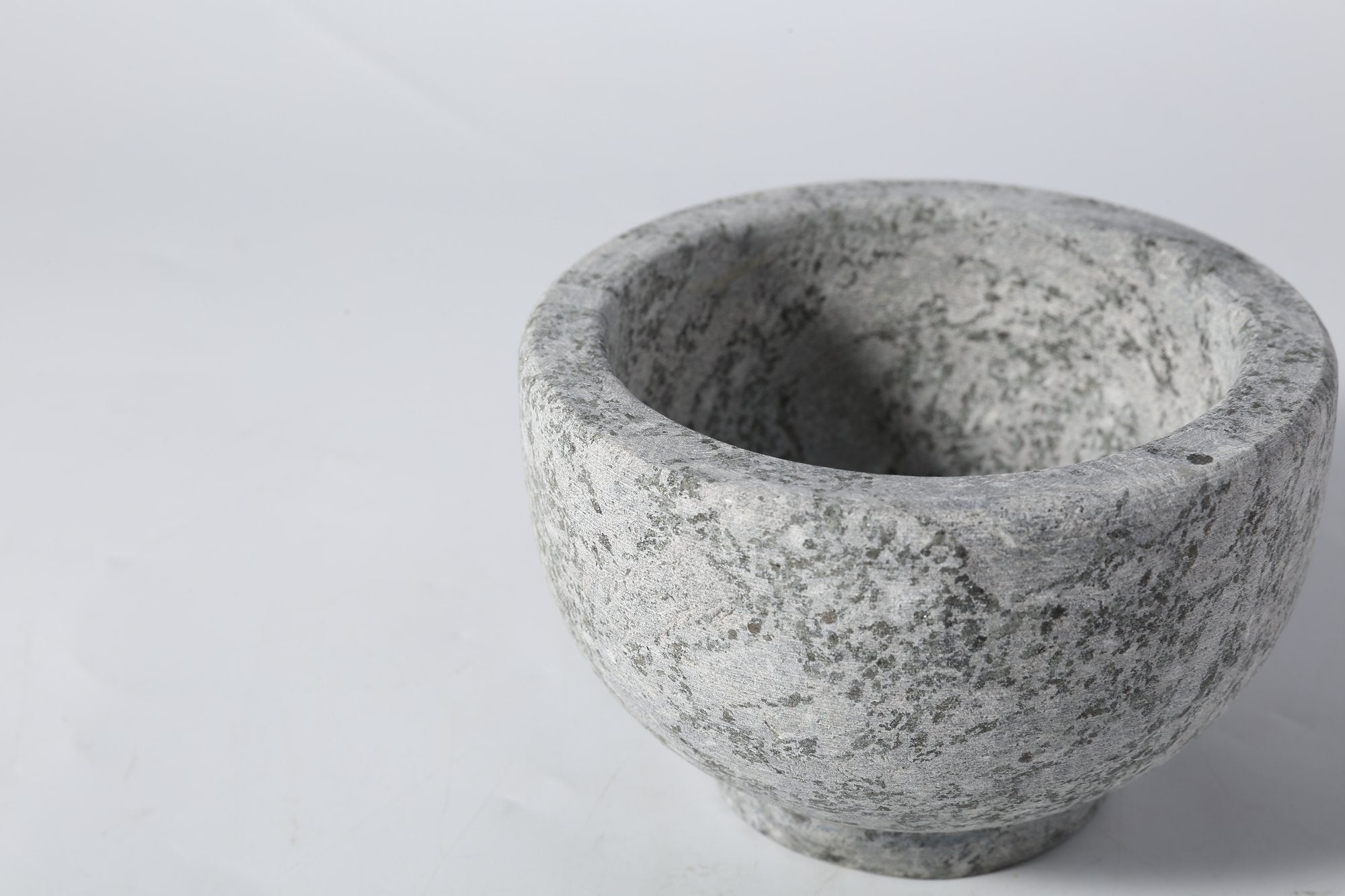 Koville matte natural stone mortar and pestle, 130 mm, Royal Brown