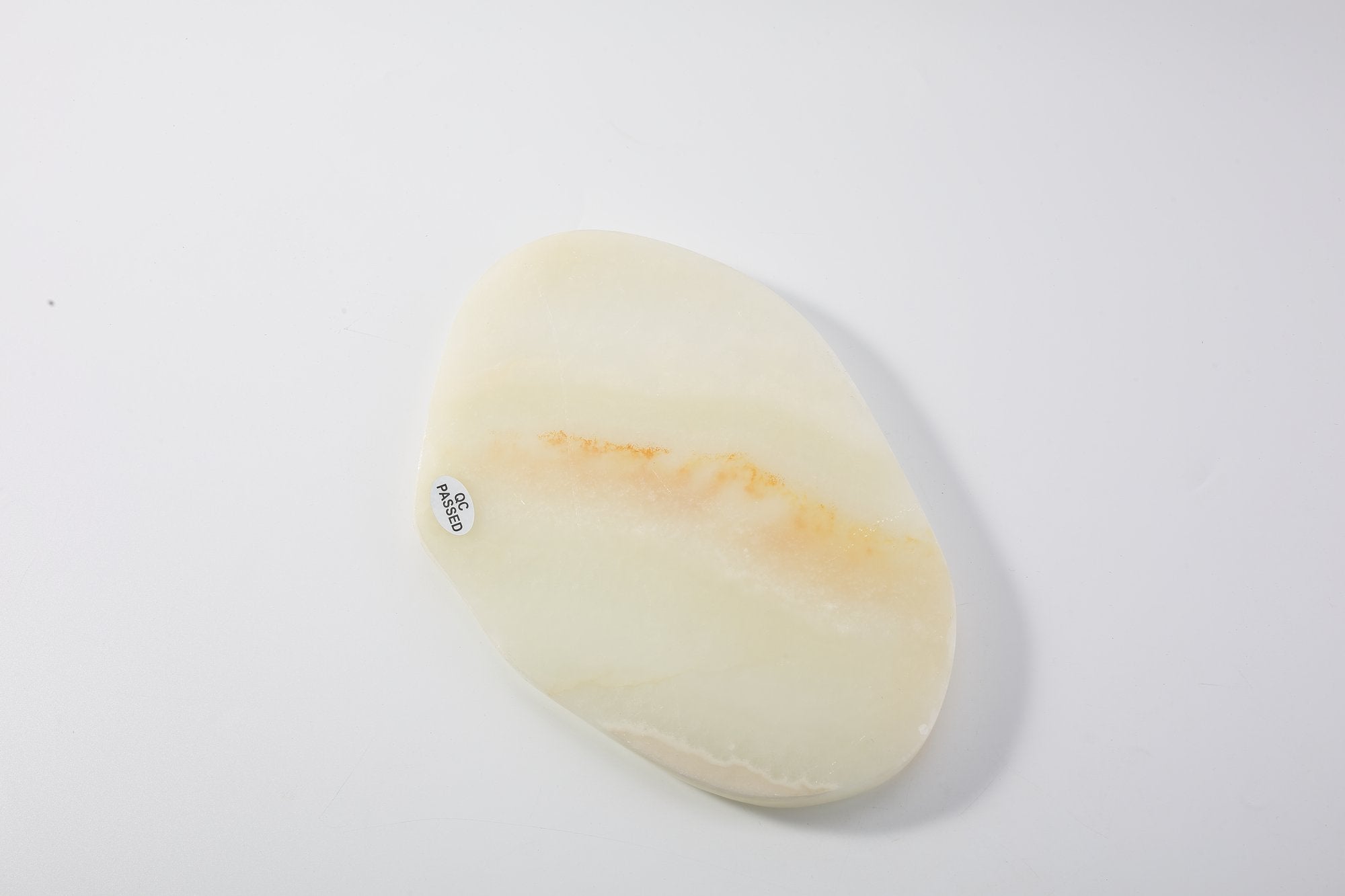 Koville lace edge storage tray for small items in Green Onyx natural stone