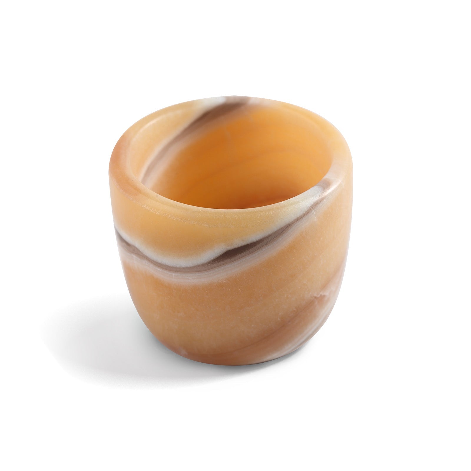 Koville Natural Stone Tea Cup for Ritual Serving - Diameter 59 mm (47 mm inner) x Height 49 mm x Wall Thickness 6 mm in natural stone, product view 5