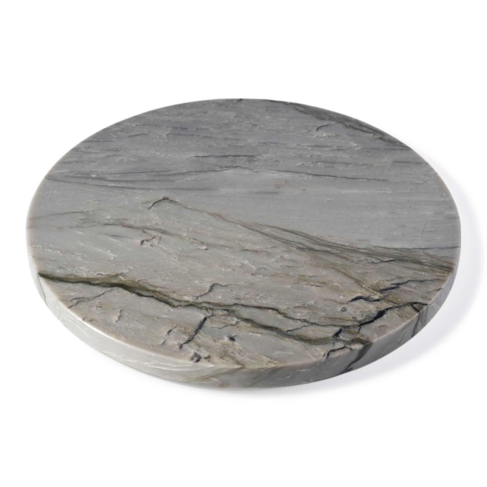 Koville round natural stone pastry board - Koville_Quartzite_Pastry_Board_-_round_D_280_Platino_Dark_1.jpg