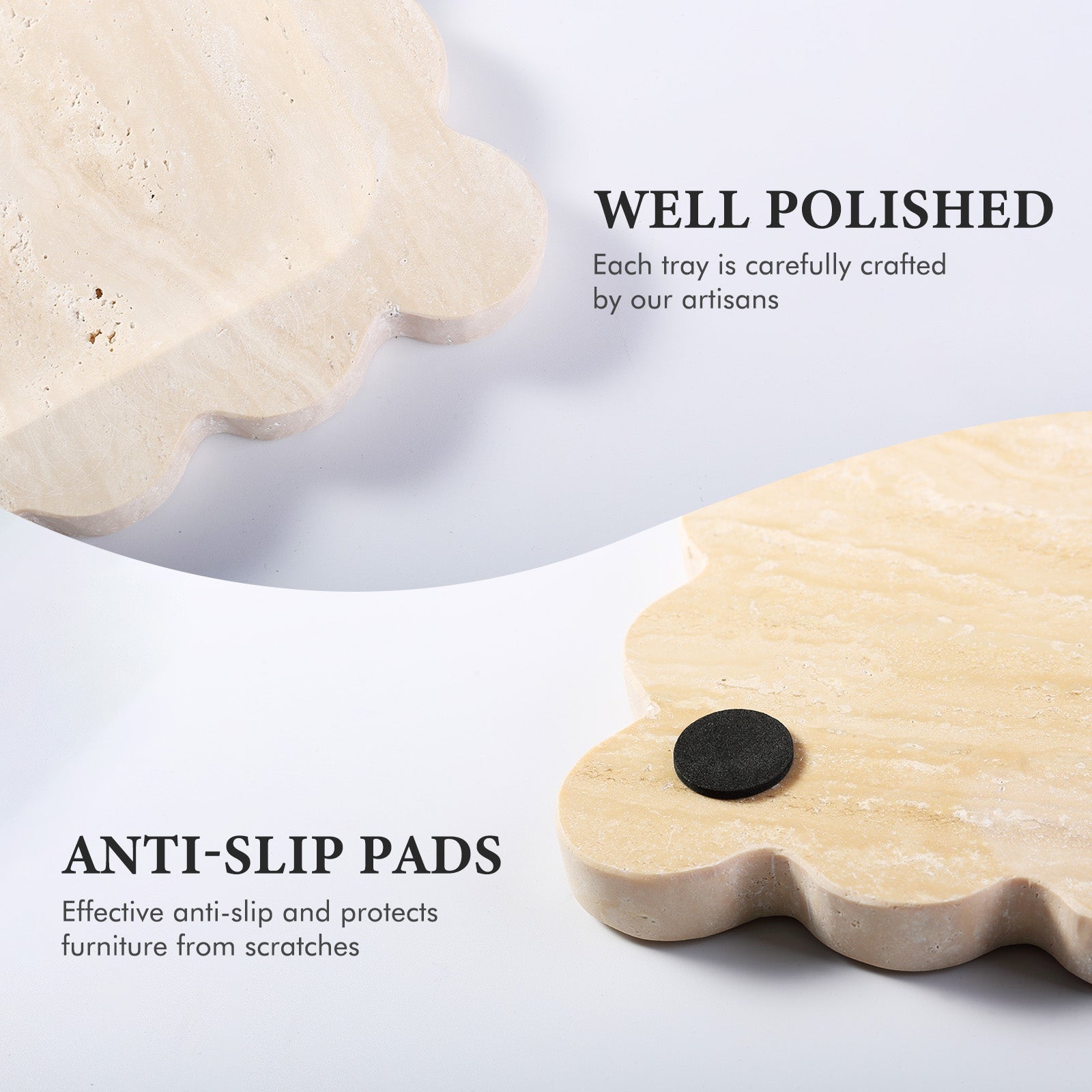 Koville Natural Stone Jewelry Trays in Travertine, product view 40
