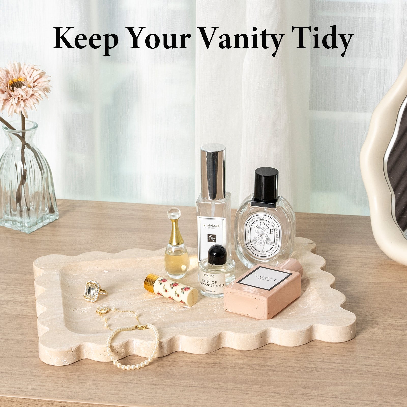 Koville Natural Stone Jewelry Trays in Travertine, product view 41