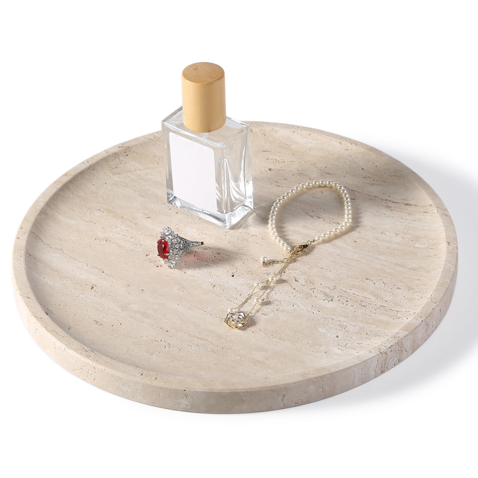Koville round serving tray in multiple sizes for table styling