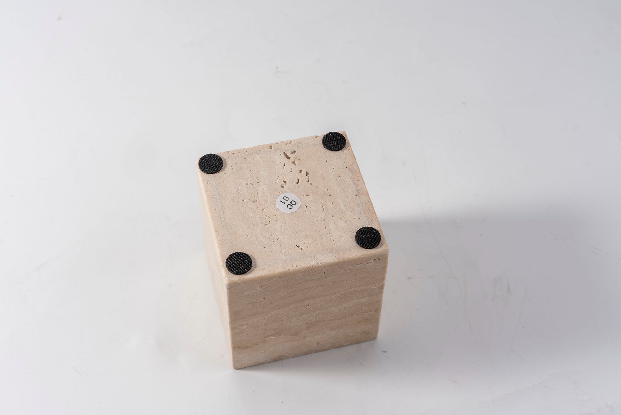 Koville Natural Stone Square Bonded Cylinder for Tabletop Decor in Natural Stone - stone surface detail