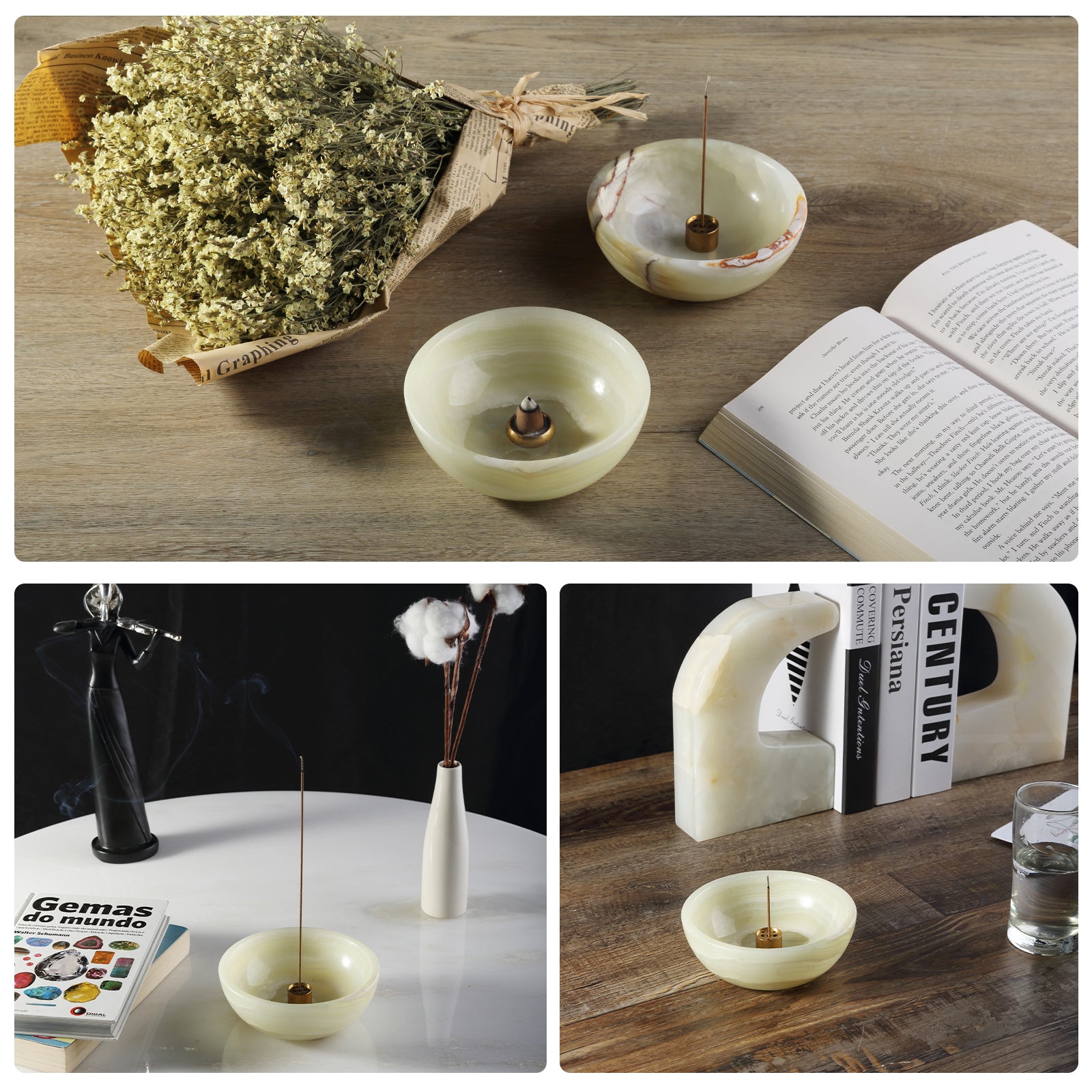 Incense Bowl - Onyx (Green)