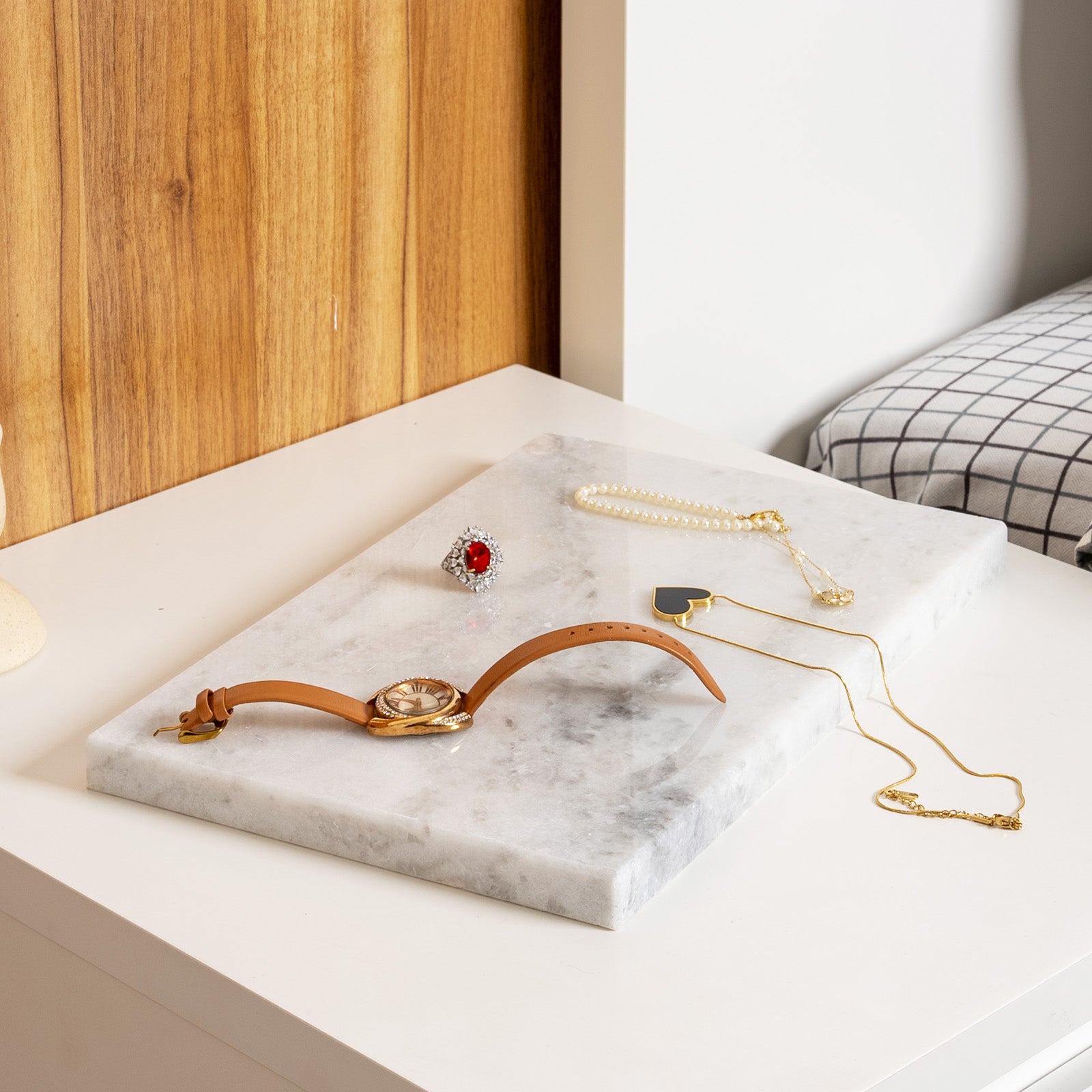 Rectangle Storage Tray - Marble (Namib Fantasy)