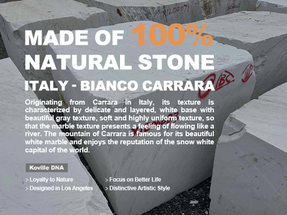 Round Pastry Board - Marble (Bianco Carrara)