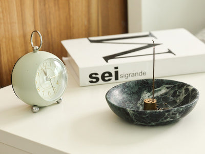 Koville Green Incense Holder (5.8 × 5.8 × 1.4 in) – A Natural Sense of Calm