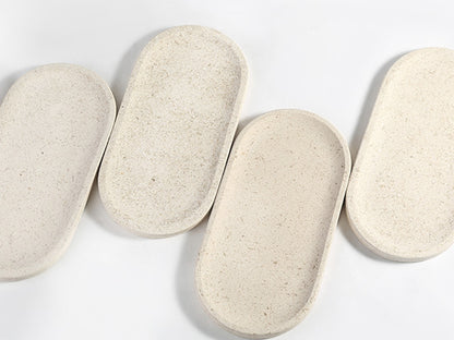 Race Track Tray - Moca Cream Media (Marble)