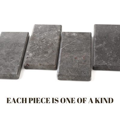 Koville Gray Rectangular Serving Tray – The Balance of Stillness and Order