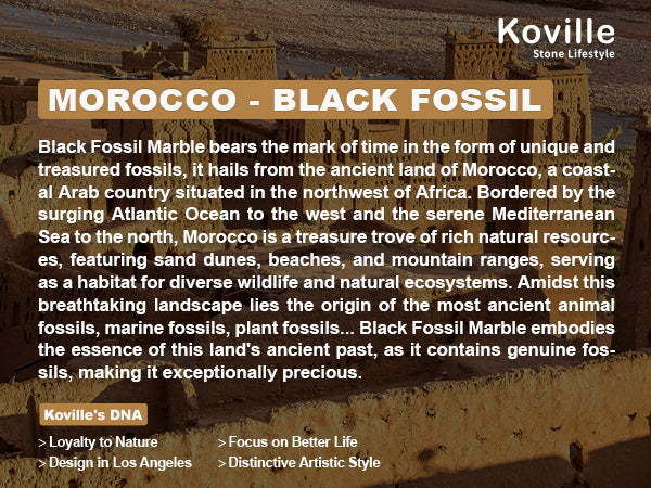 Triumphal Arch Bookends Medium - Granite (Black Fossil