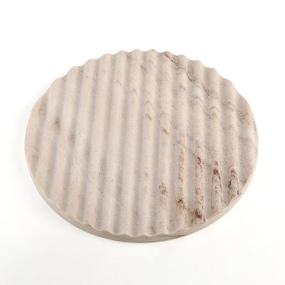 Koville Gray Round Tray – The Balance of Stillness and Order