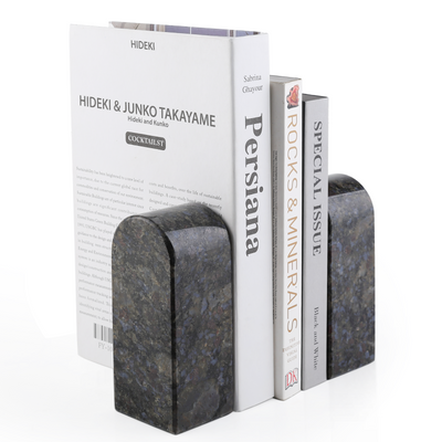 Koville Blue Triumphal Arch Bookends Medium – Calm Depth for Modern Spaces