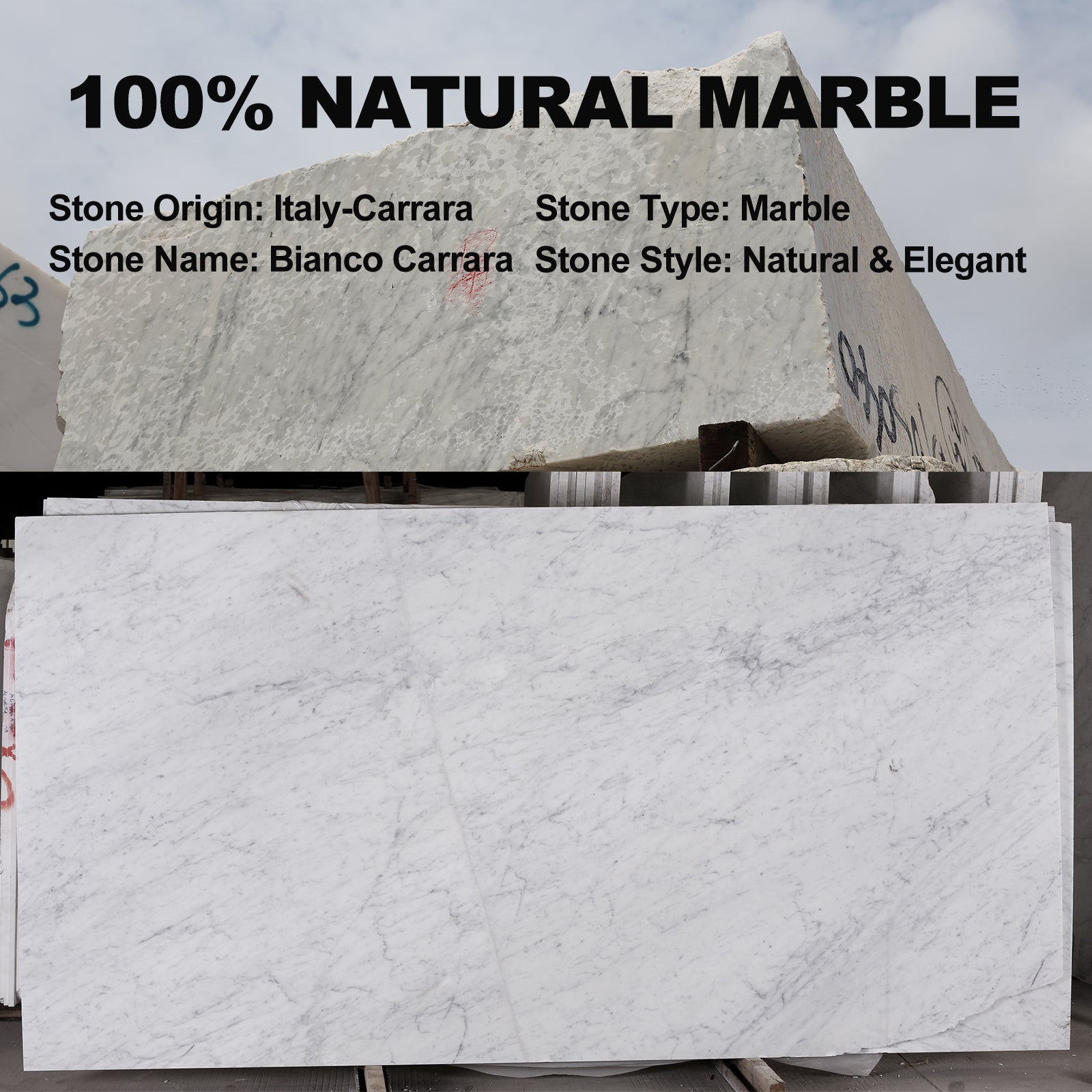 Triumphal Arch Bookends Medium - Marble (Bianco Carrara)