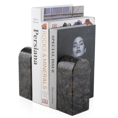 Koville Blue Triumphal Arch Bookends Medium – Calm Depth for Modern Spaces