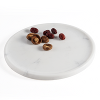 Round Serving Tray - Marble (Statuario)