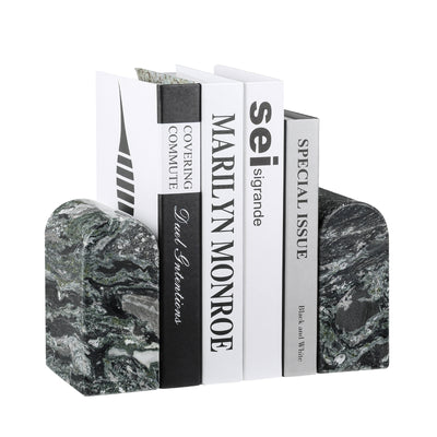 Koville Green Triumphal Arch Bookends Large – A Natural Sense of Calm · Natural Pattern A