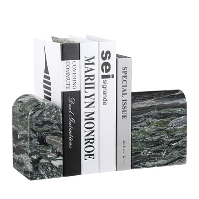 Koville Green Triumphal Arch Bookends Large – A Natural Sense of Calm · Natural Pattern A