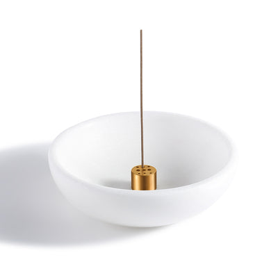 Koville White Incense Holder – Illuminating Elegant Spaces · Natural Pattern F
