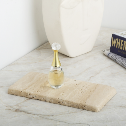 Rectangular Serving Tray - Travertine (Romano)