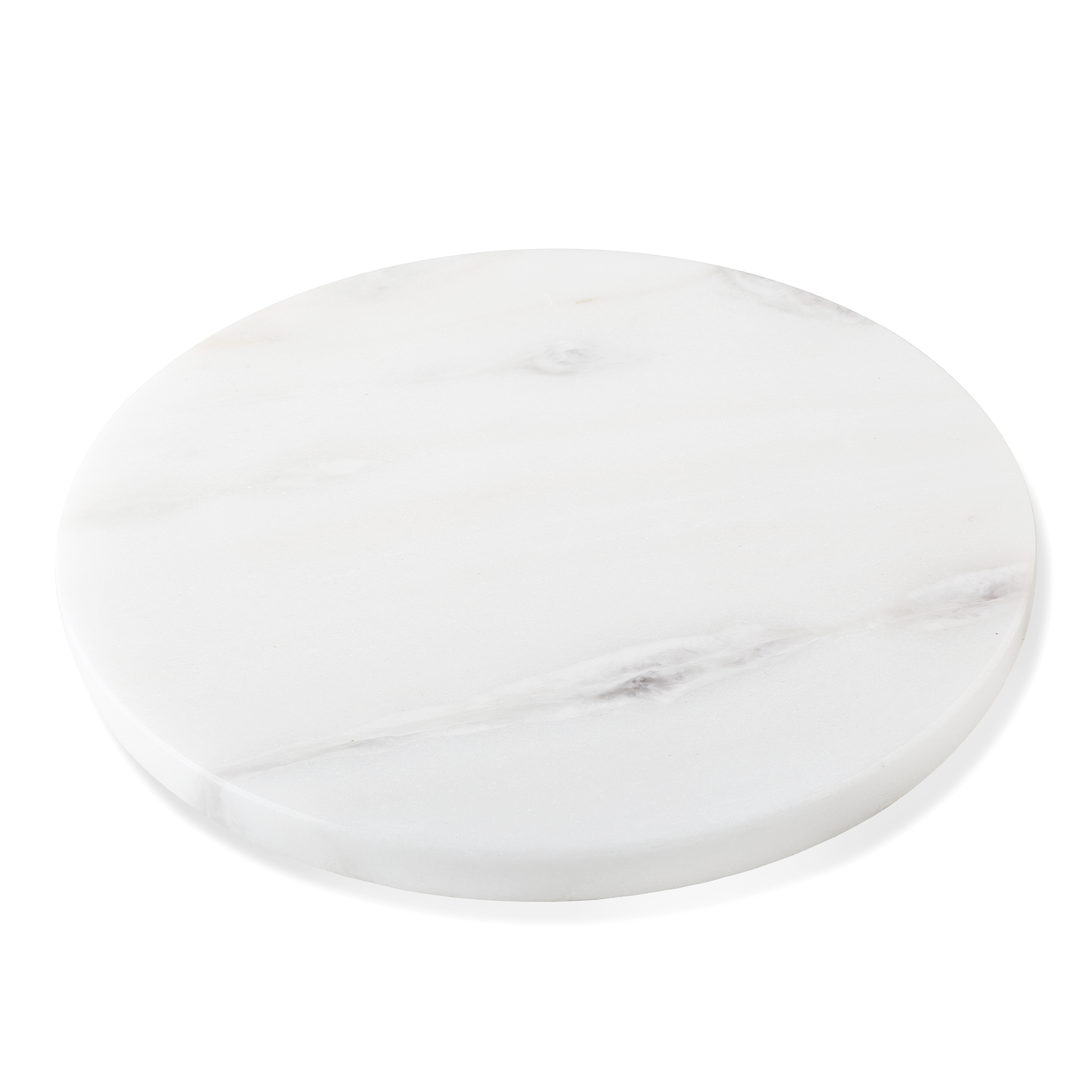 Koville Natural Marble Round Pastry Board-Namib Bianco