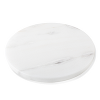 Koville Natural Marble Round Pastry Board-Namib Bianco