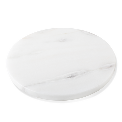 Koville White Round Pastry Board – Illuminating Elegant Spaces · Natural Pattern B