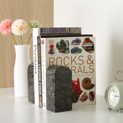 Koville Blue Triumphal Arch Bookends Medium – Calm Depth for Modern Spaces