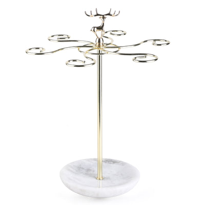 Koville White Stemware Rack – Illuminating Elegant Spaces